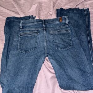 7 For All Mankind Classic Indigo Boot Cut Jeans